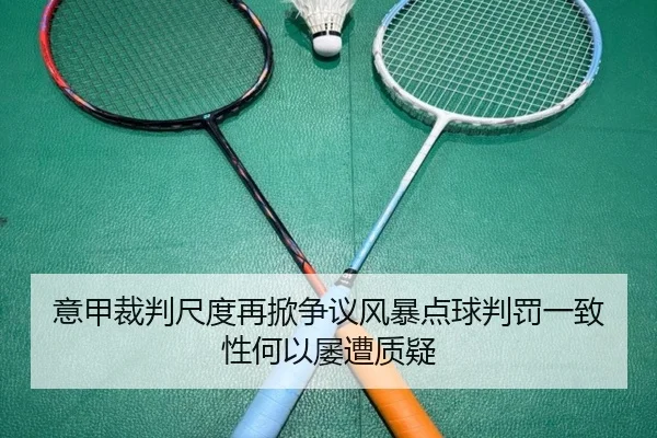 意甲裁判尺度再掀争议风暴点球判罚一致性何以屡遭质疑